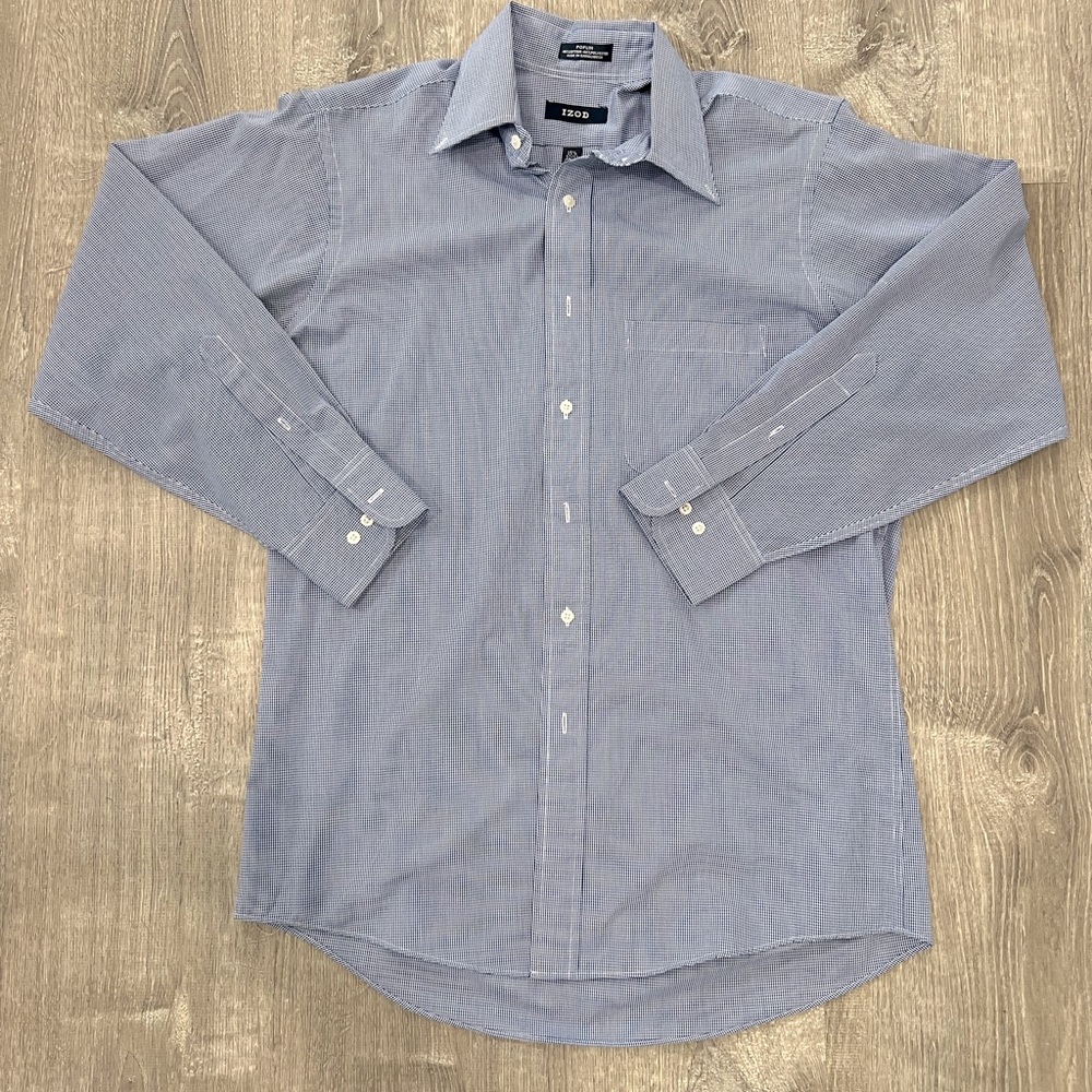 IZOD, men’s button down dress shirt, size medium